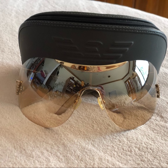Giorgio Armani Accessories - Giorgio Armani Glossy Gold Sunnies Collectors Item